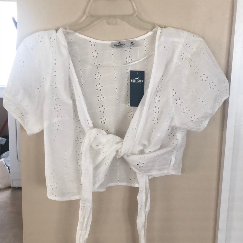 White Hollister blouse